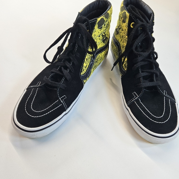 VANS SpongeBob SquarePants x Mike Gigliotti Skate Sk8- High Black Gold Mens 13 - Picture 2 of 11